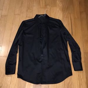 J Ferrar men’s black dress shirt